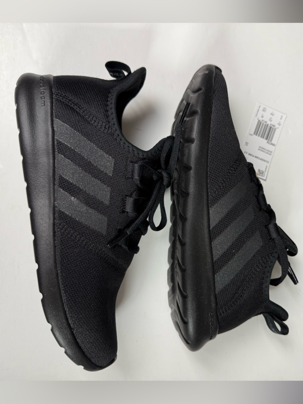 NWT Women’s Adidas Black Cloudfoam Pure 2.0 Sneakers Size 8 - Picture 3 of 7